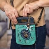 Dazzled Cell Phone Crossbody - Sea Turtle