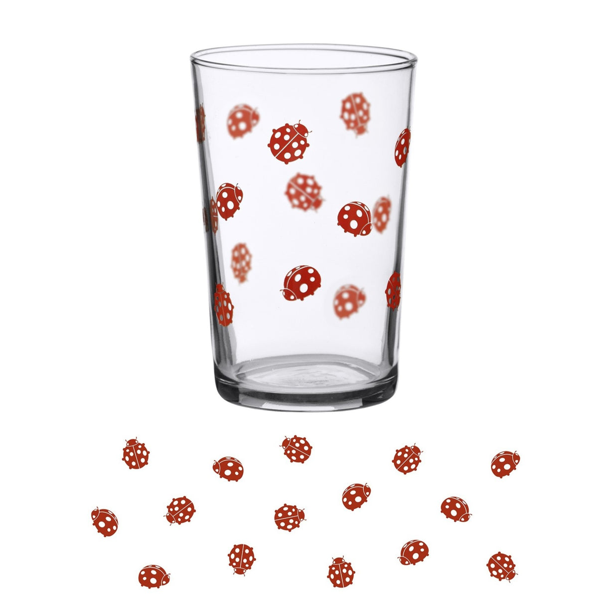 Vintage 7 oz Glass - Ladybug