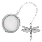 Pewter dragonfly tea diffuser