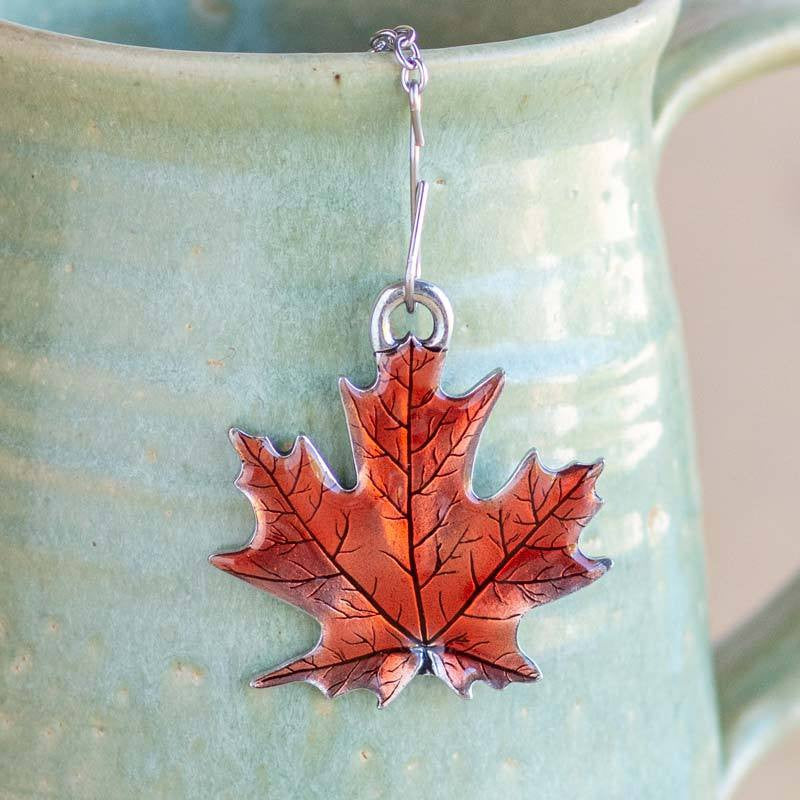 Autumn Maple Leaf Tea Infuser - Thumbnail 3