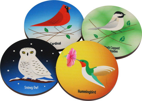 Bird Variety - Wooden Coasters