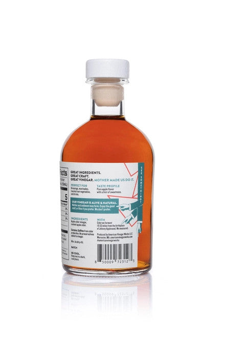 back label of the 19.53 Apple Cider Vinegar