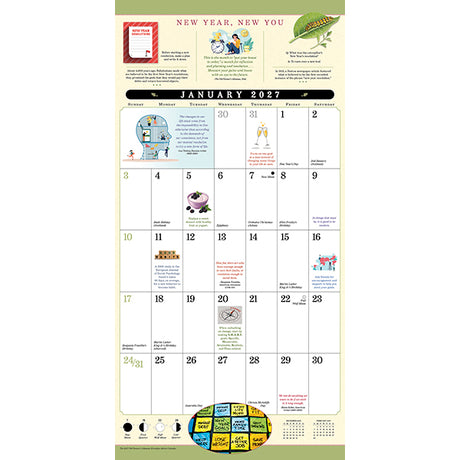 2027 Wall Calendar of Everyday Advice