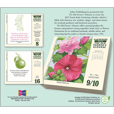 The Old Farmer’s Almanac – Gardening 2027 Daily Calendar