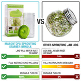 Mason Jar Sprouting Kit with Seeds
