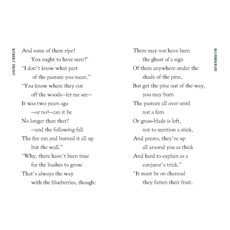 Blueberries by Robert Frost