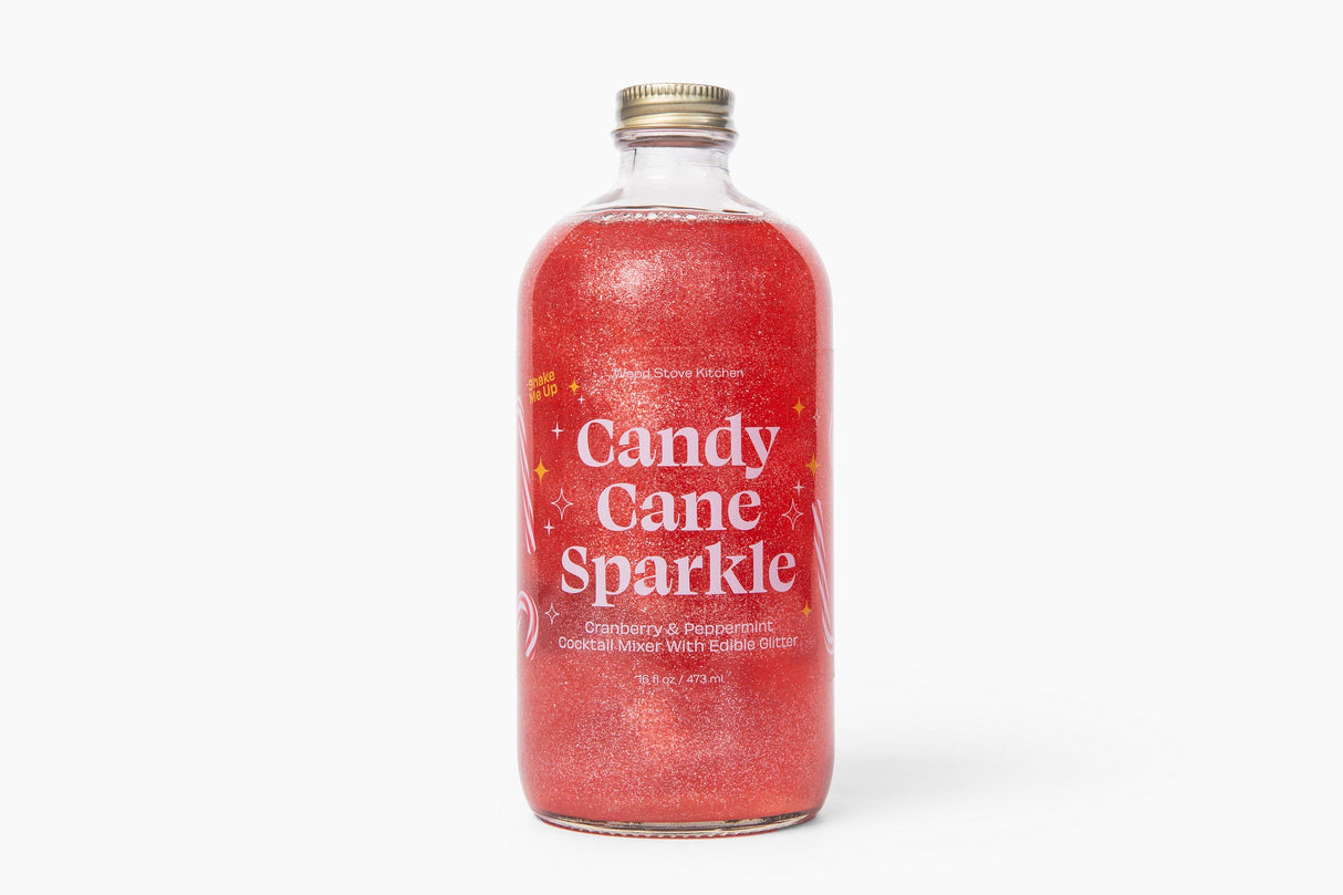 Bottle of Candy Cane Sparkle on a white background