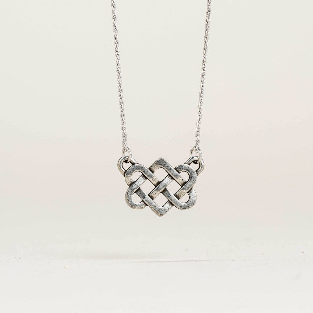 Pewter Love Knot Necklace – The Old Farmer's Almanac Store