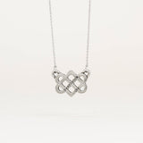 Pewter Love Knot Necklace