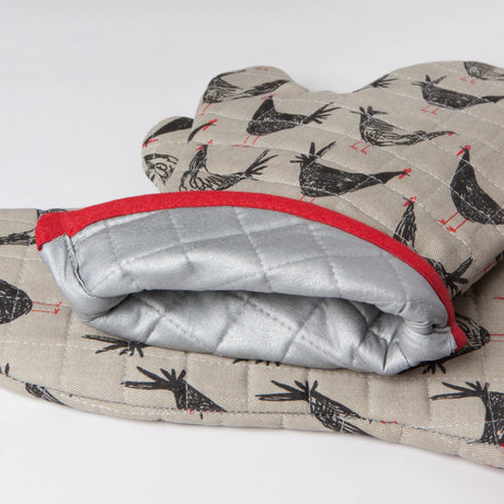 Chicken Scratch Oven Mitt
