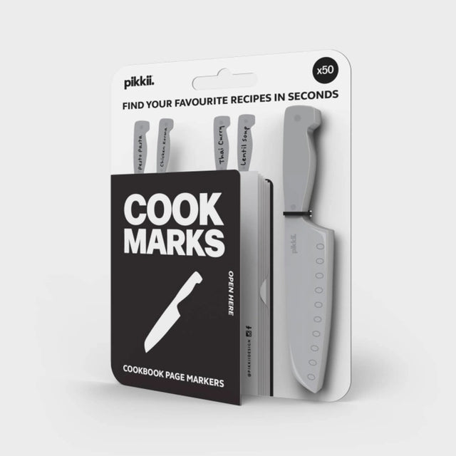 Kitchen Knife shaped adhesive page markers to mark recipe books and add notes