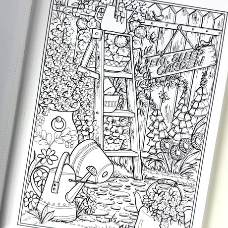 Country Gardens Coloring Book
