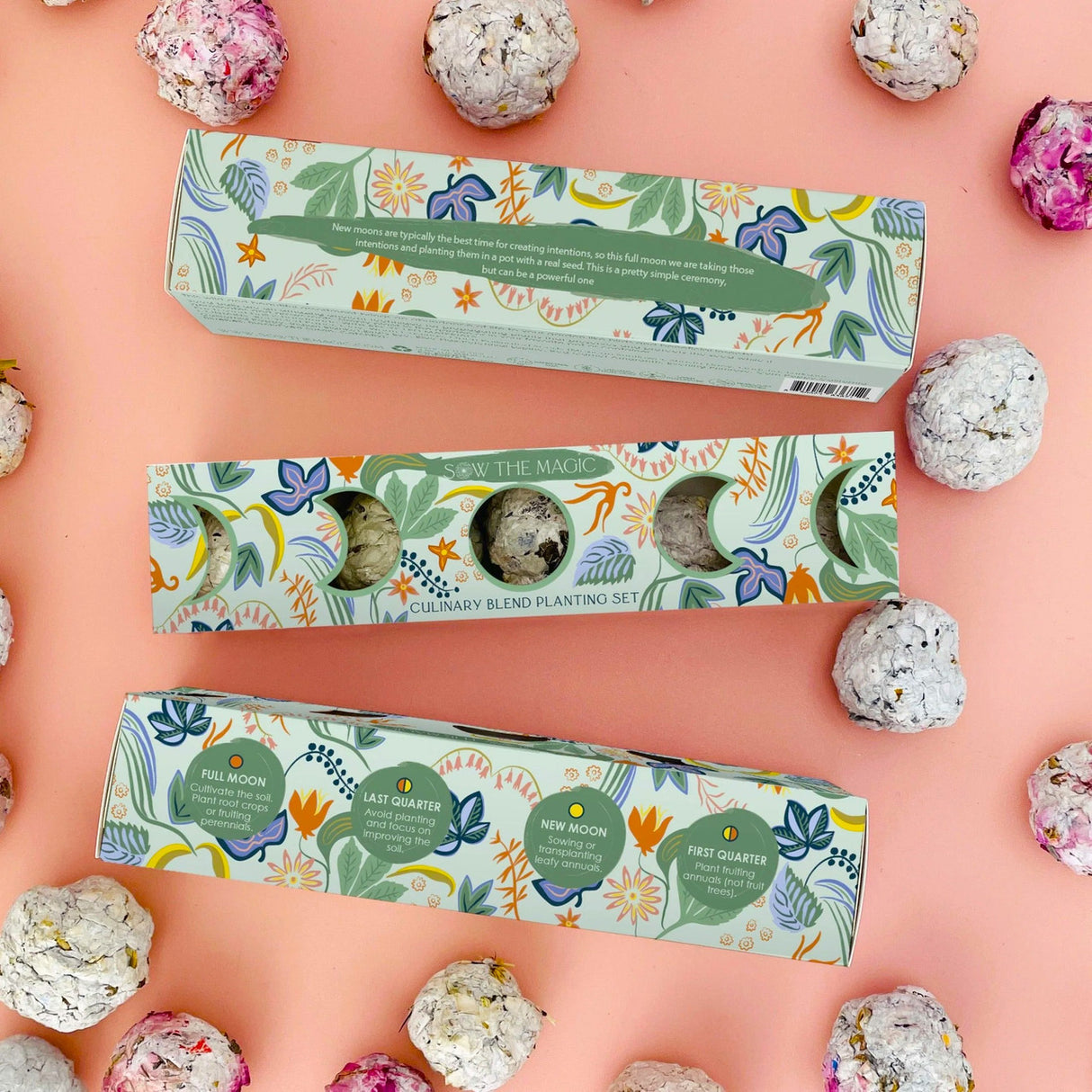 Moon Phase Culinary Seed Ball Planting Set