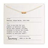 Emerson My Wish for You Necklace - Silver or Gold