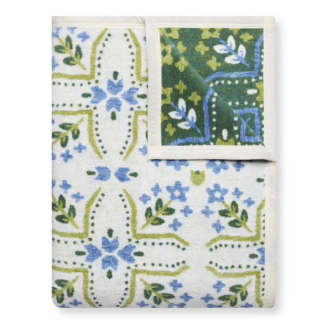 Floral patterned fabric swatches on a white background