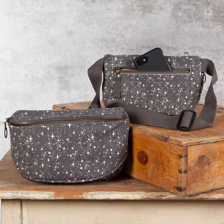 Far and Away Cotton Hip Bag