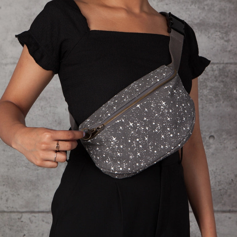 Far and Away Cotton Hip Bag