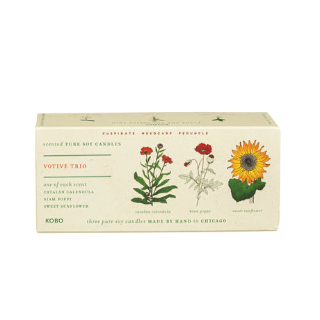 Floral Bouquet - Plant the Box Votive Candle Trio