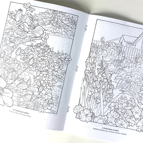 The Flower Garden Coloring Book