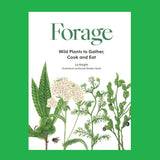 Book cover of 'Forage' with illustrations of wild plants on a green background