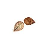 Pressed Hydrangea Studs - Brass or Silver