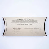 the back of the packaging for the Indigo Eye Pillows
