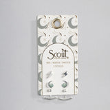 Stud Trio Ear Jacket Set - Silver Moon + Turquoise
