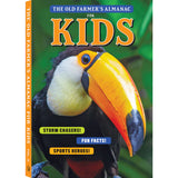 Book cover of 'The Old Farmer's Almanac for Kids' featuring a toucan.