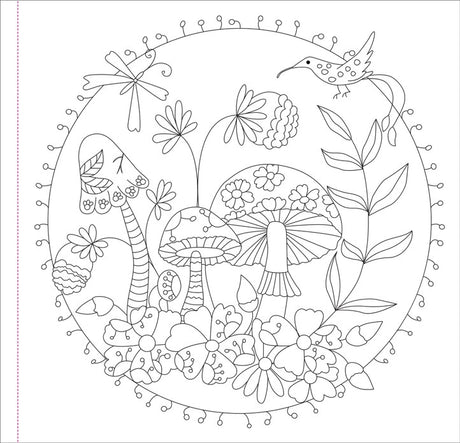 Mushrooms Coloring Book