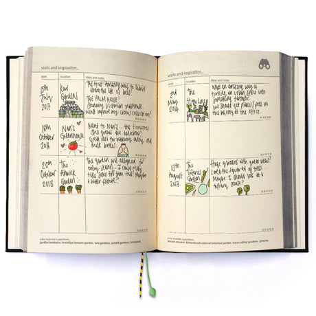 Open book with illustrated pages on a white background