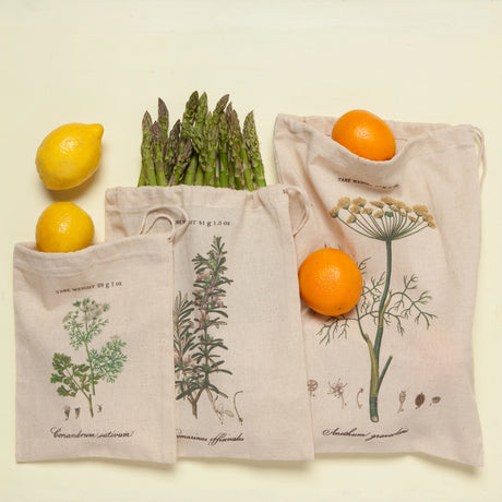 Garden Herbs Reusable Produce Bags