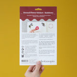 Pressed Flowers Sticker Sheet - Rainbow Gradient