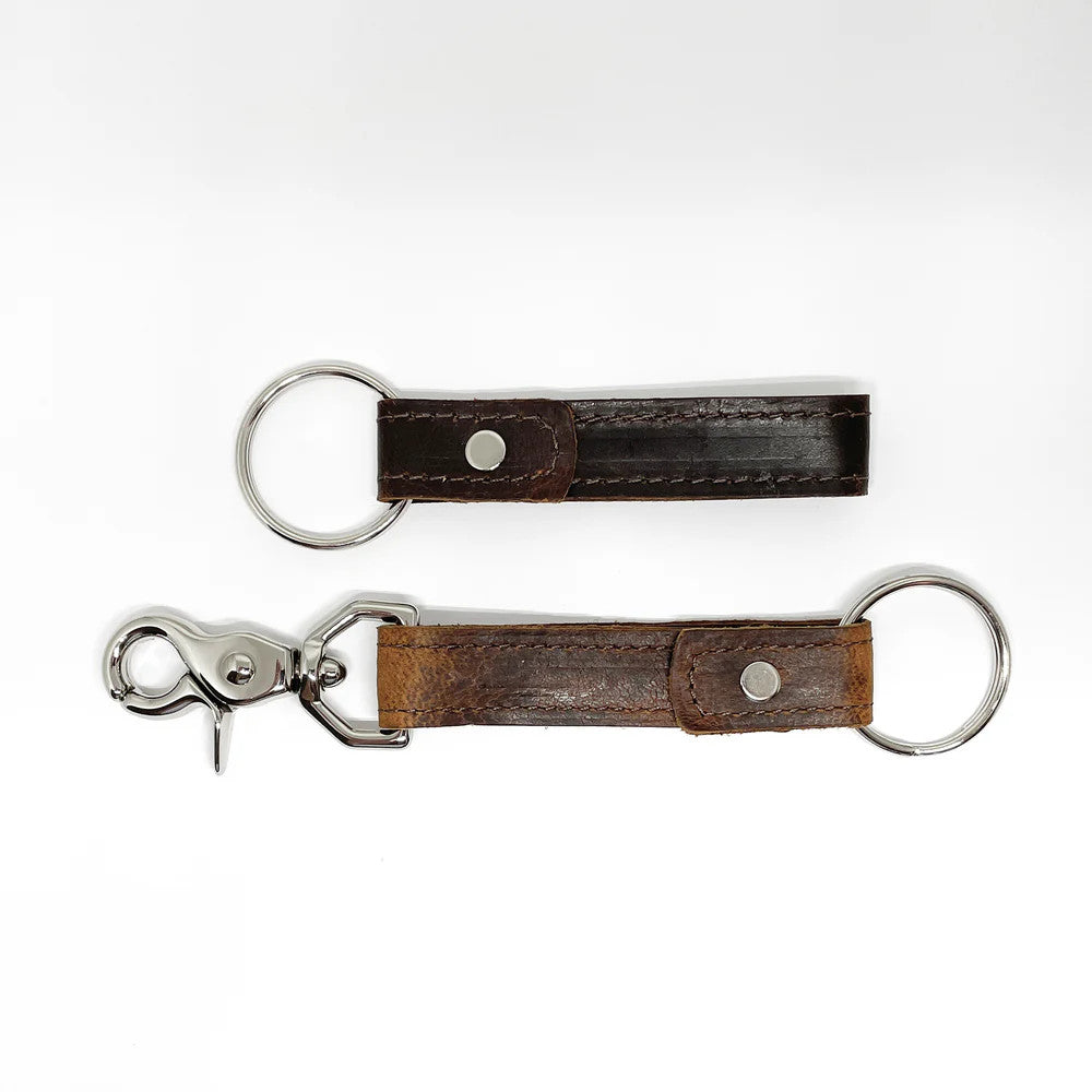 Moose Leather Keychain with Latch