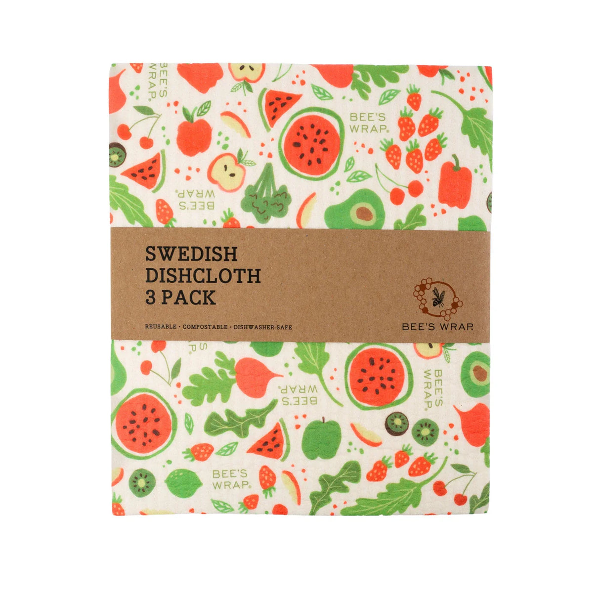 Swedish Dish Cloth 3 pack - Garden Party Prints