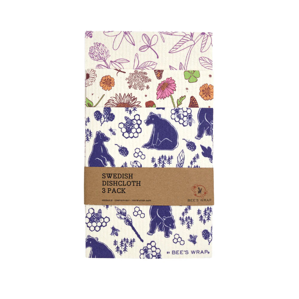 Swedish Dish Cloth 3 pack - Mixed Prints