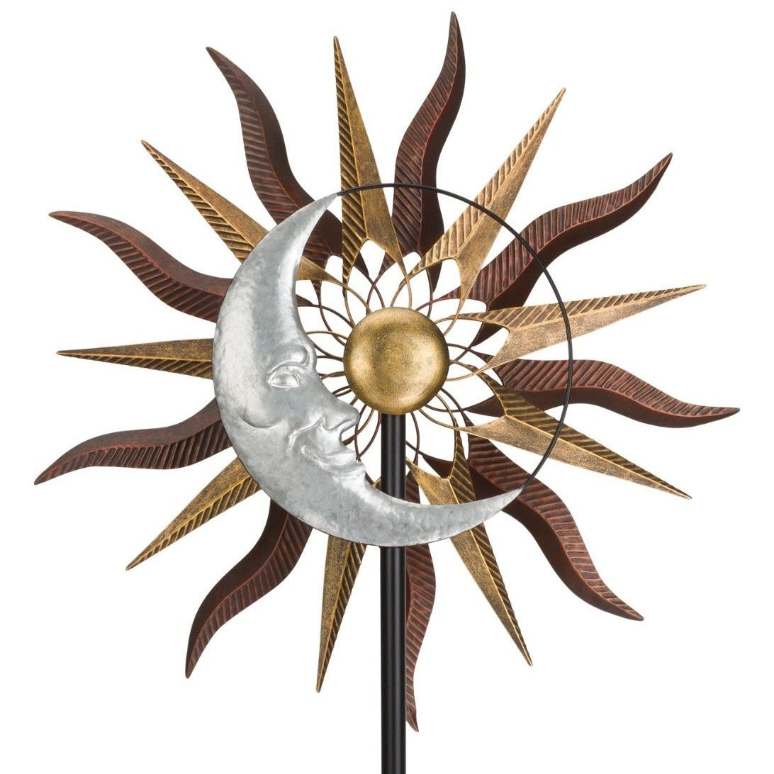 ヴィンテージ Hudson/Selangor Pewterフィギュア太陽月星3個 Sun and Moon Wind Spinner Stake – The Old Farmer's Almanac Store