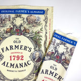 Two copies of 'The Old Farmer's Almanac' on a white background
