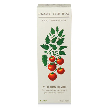Kobo Reed Diffuser packaging with tomato design on a white background