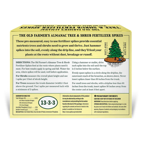 Tree & Shrub 13-3-3 Fertilizer Spikes (Box of 12 Spikes)