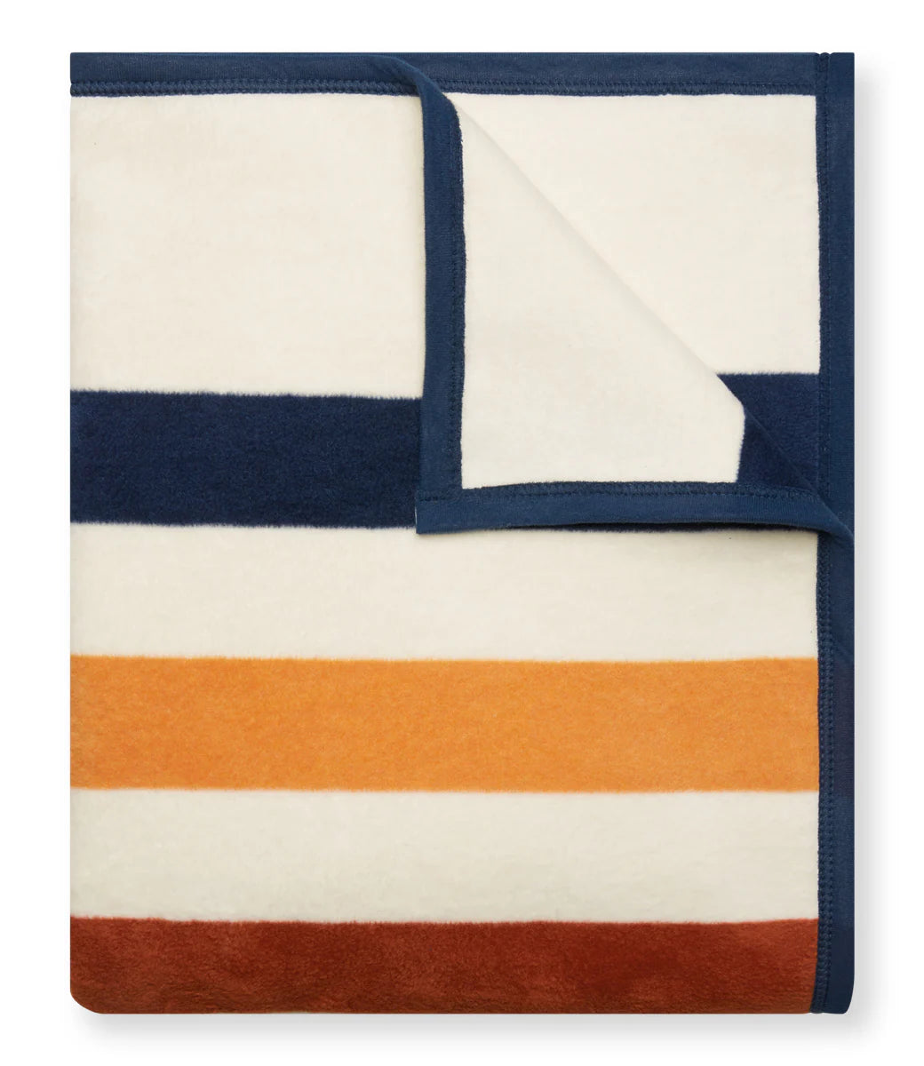 Vintage Casco Bay Stripe Blanket
