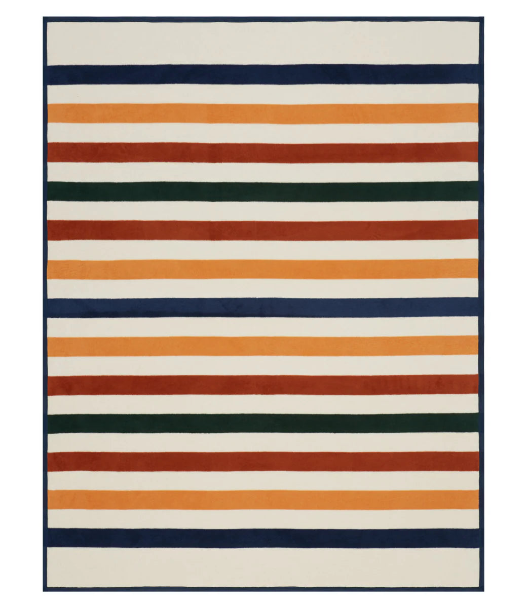 Vintage Casco Bay Stripe Blanket