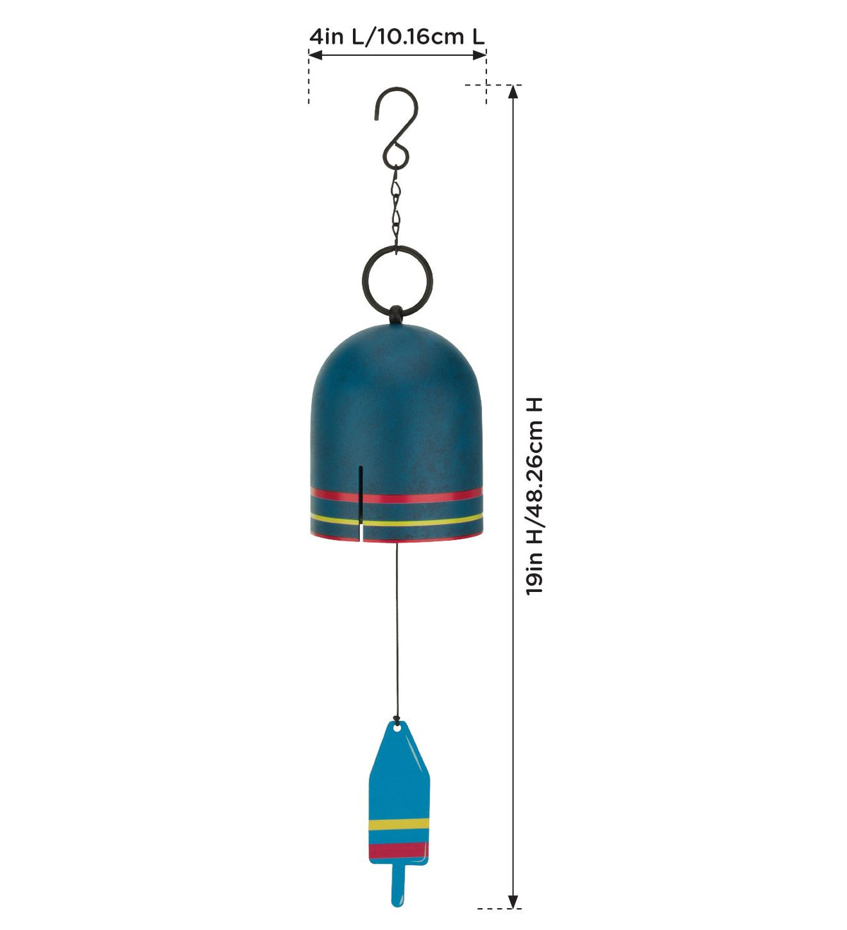 Waterview Wind Bell 4" - Buoy