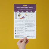 Pressed Flowers Sticker Sheet - Yellows and Purples