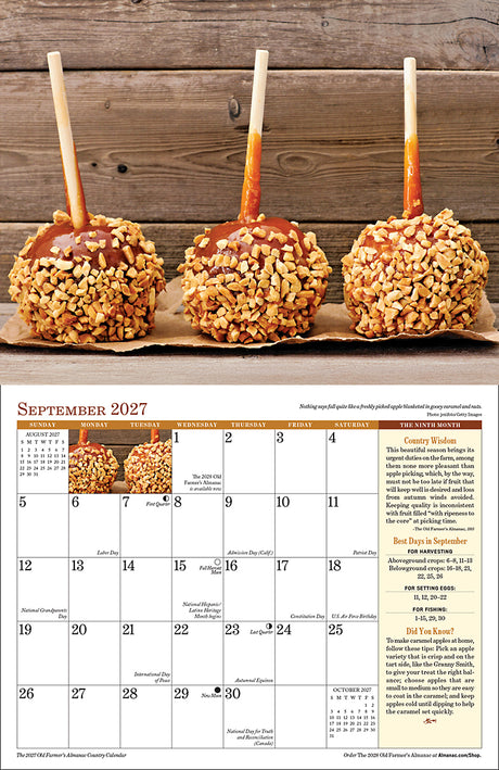 2027 Country Wall Calendar