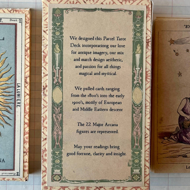 Parcel Tarot Deck Major Arcana