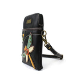 Cell Phone Xbody - Black Dragonfly