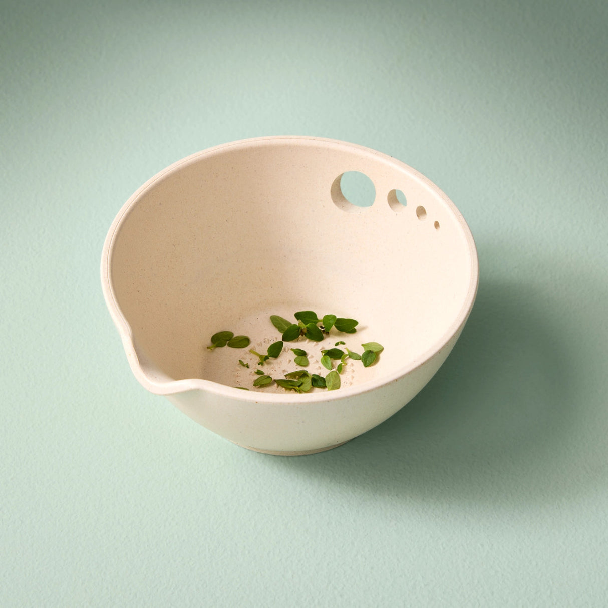 the peel grate & prep dish with some thyme leaves sprinkled on the bottom