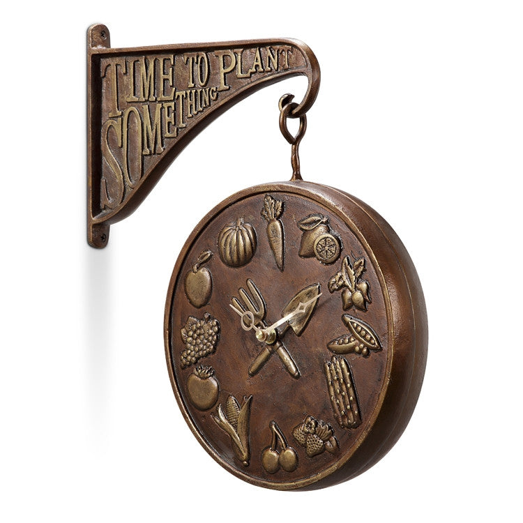 Time To Plant Something Garden Clock – The Old Farmer's Almanac Store