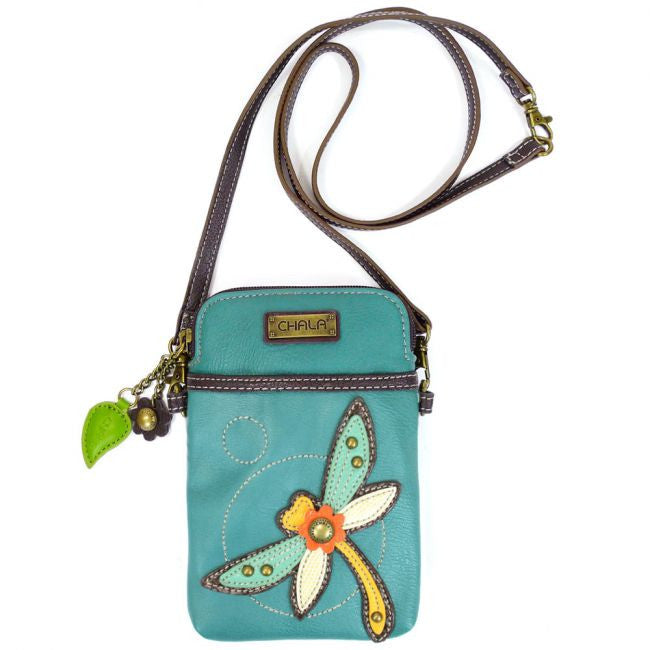 CELL PHONE PURSE WITH DRAGONFLY DESIGN