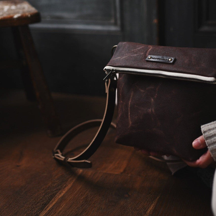 The Satchel - Waxed Canvas Bag – The Old Farmer's Almanac Store